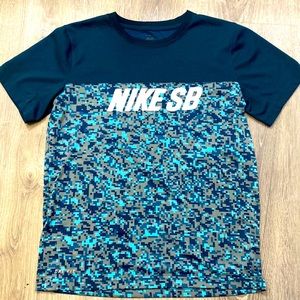 Nike SB Tee Teal/Blue Camo